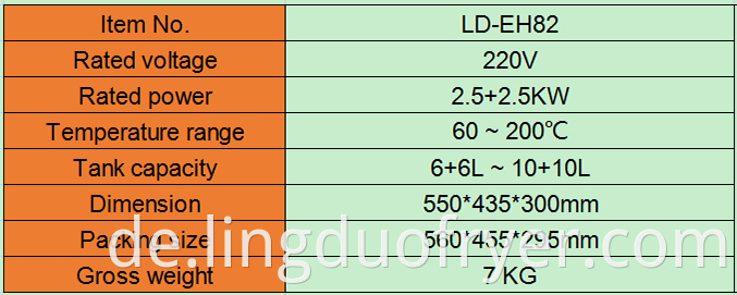 Electric Fryer Product Details